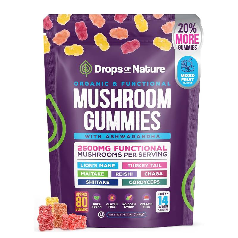 Mushroom Gummies With Ashwagandha