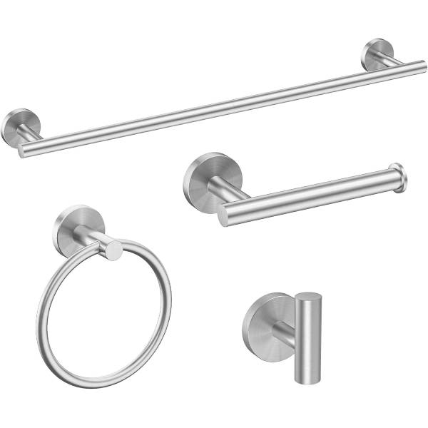 Nickel Bathroom Hardware Set